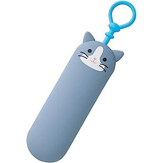 PuniLabo Gray Cat Slim Key Case